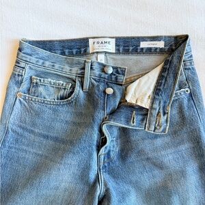 Frame Denim Women's Straight Leg Jeans - Light Blue Wash